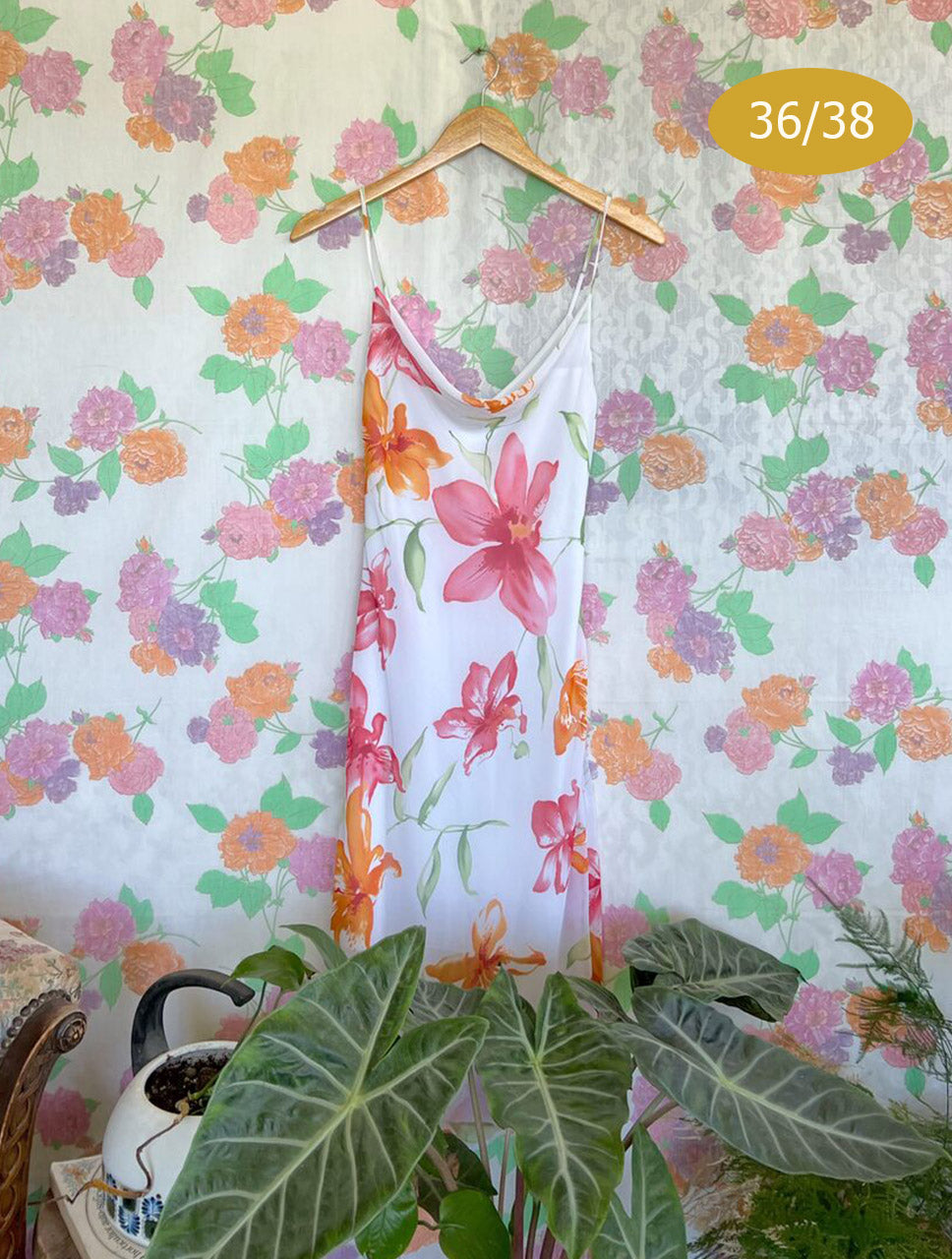 Midi Floral 90's Slip Dress