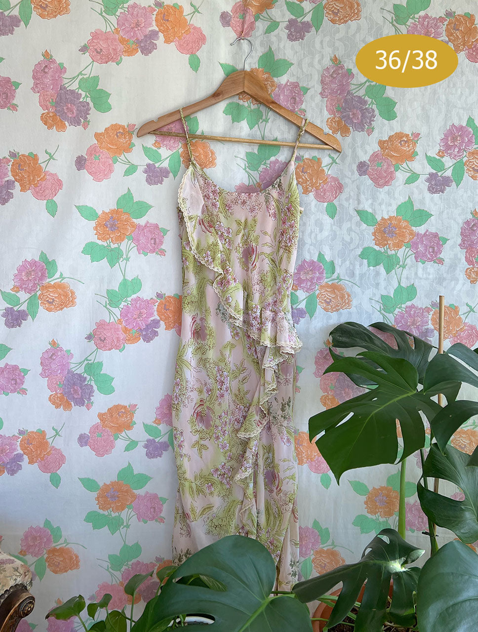 90's Detailed Slip Dress