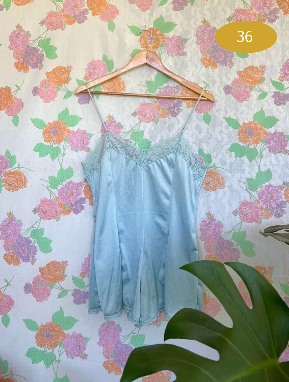 Satin Sleepwear Short Jumpsuit