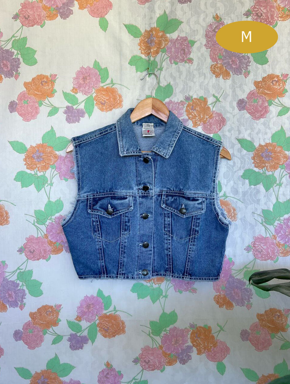 90's Denim Cropped Top