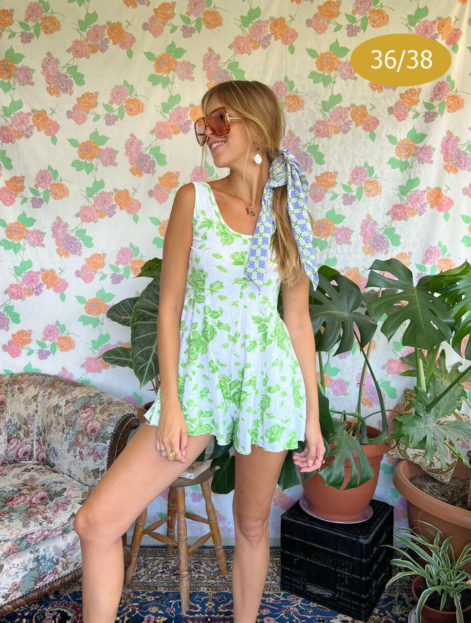 Vintage Cotton Slim Jumpsuit