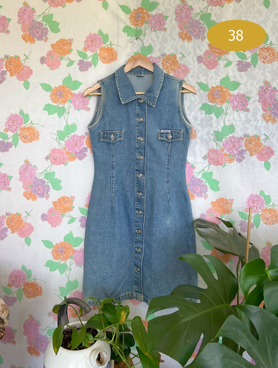 90's Denim Slim Dress