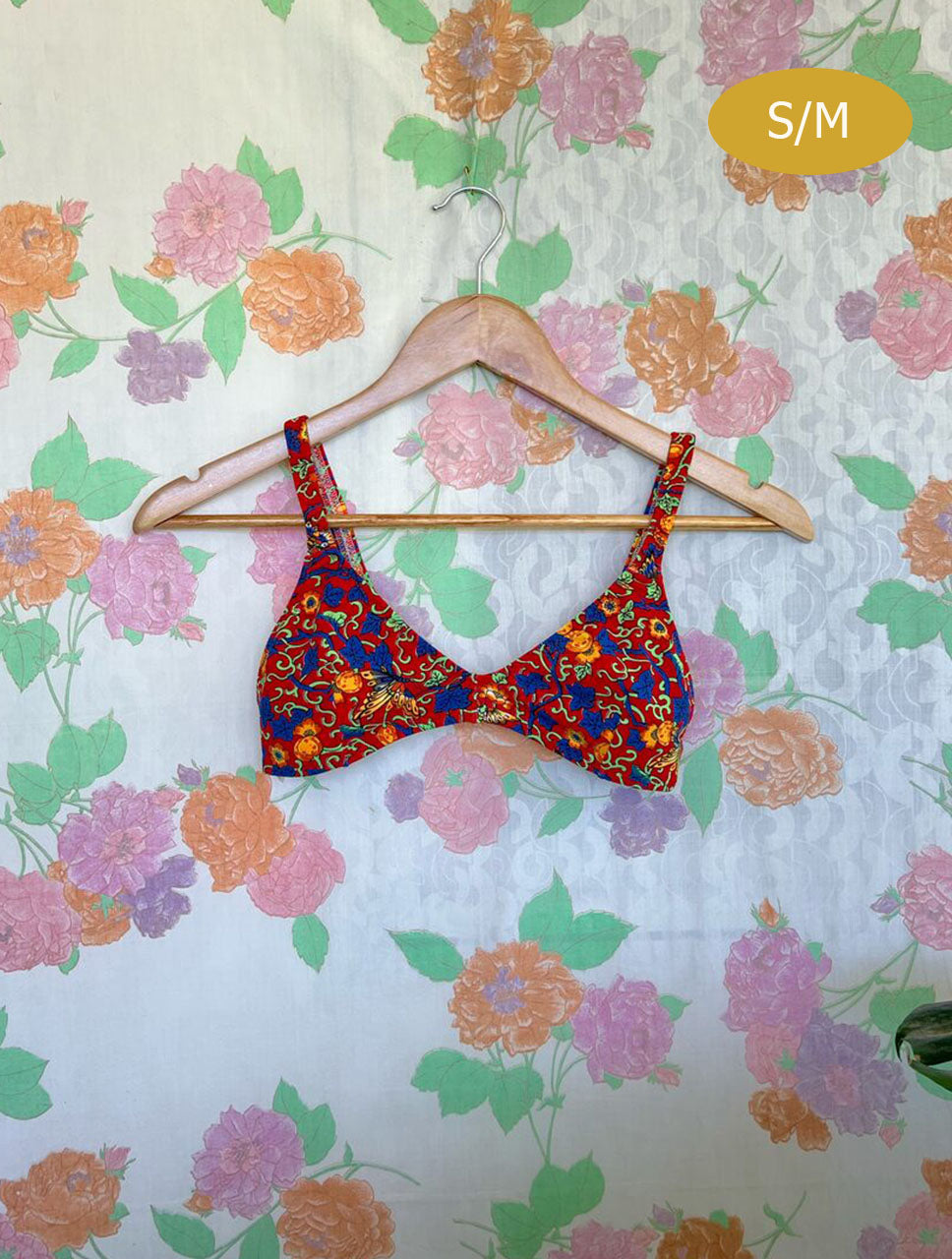90's Printed Bikini Top
