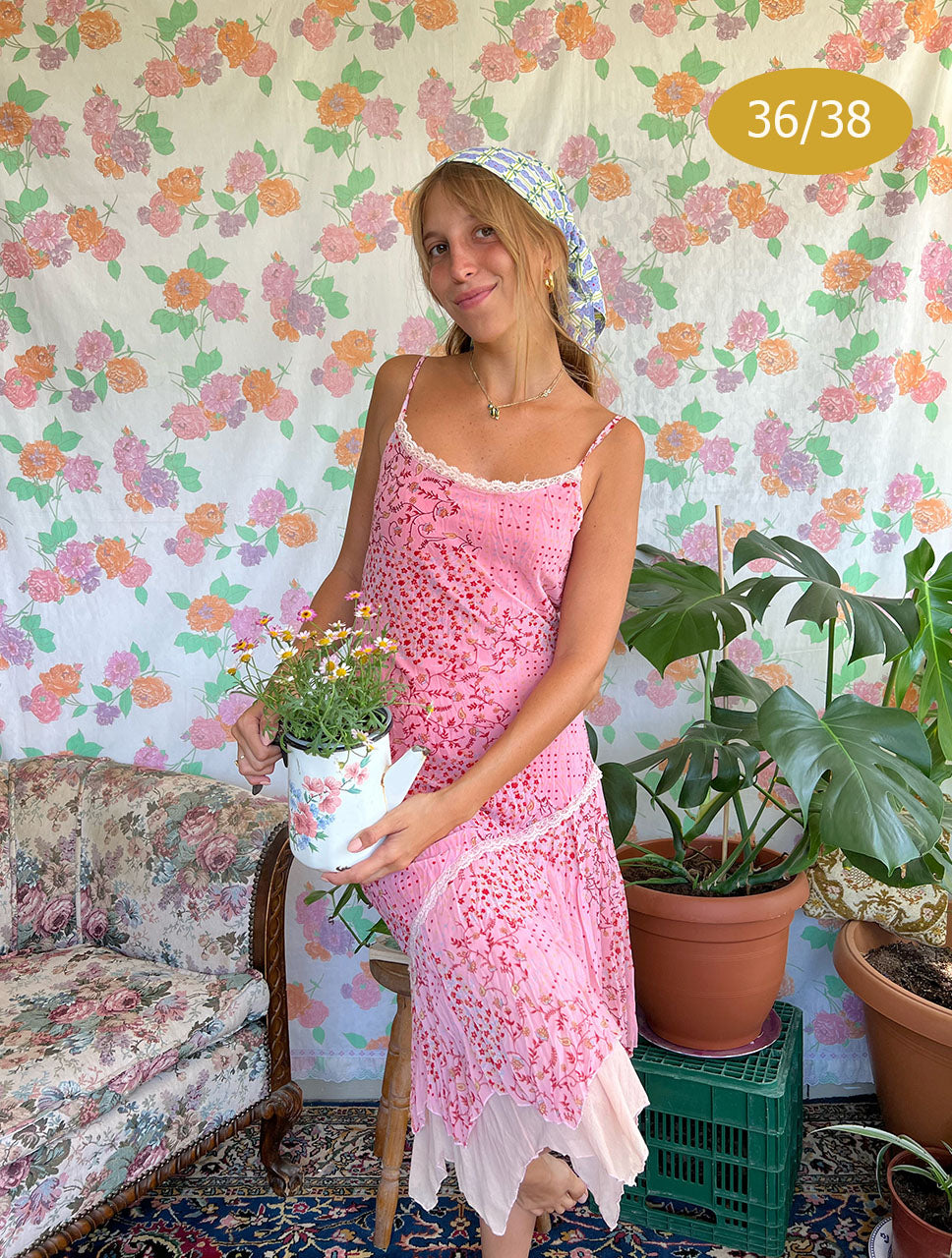 90's Fairy Pink Slip Dress