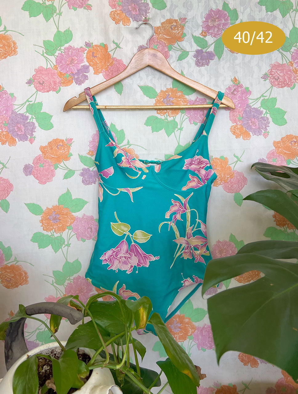 90's Turquoise Swimsuit