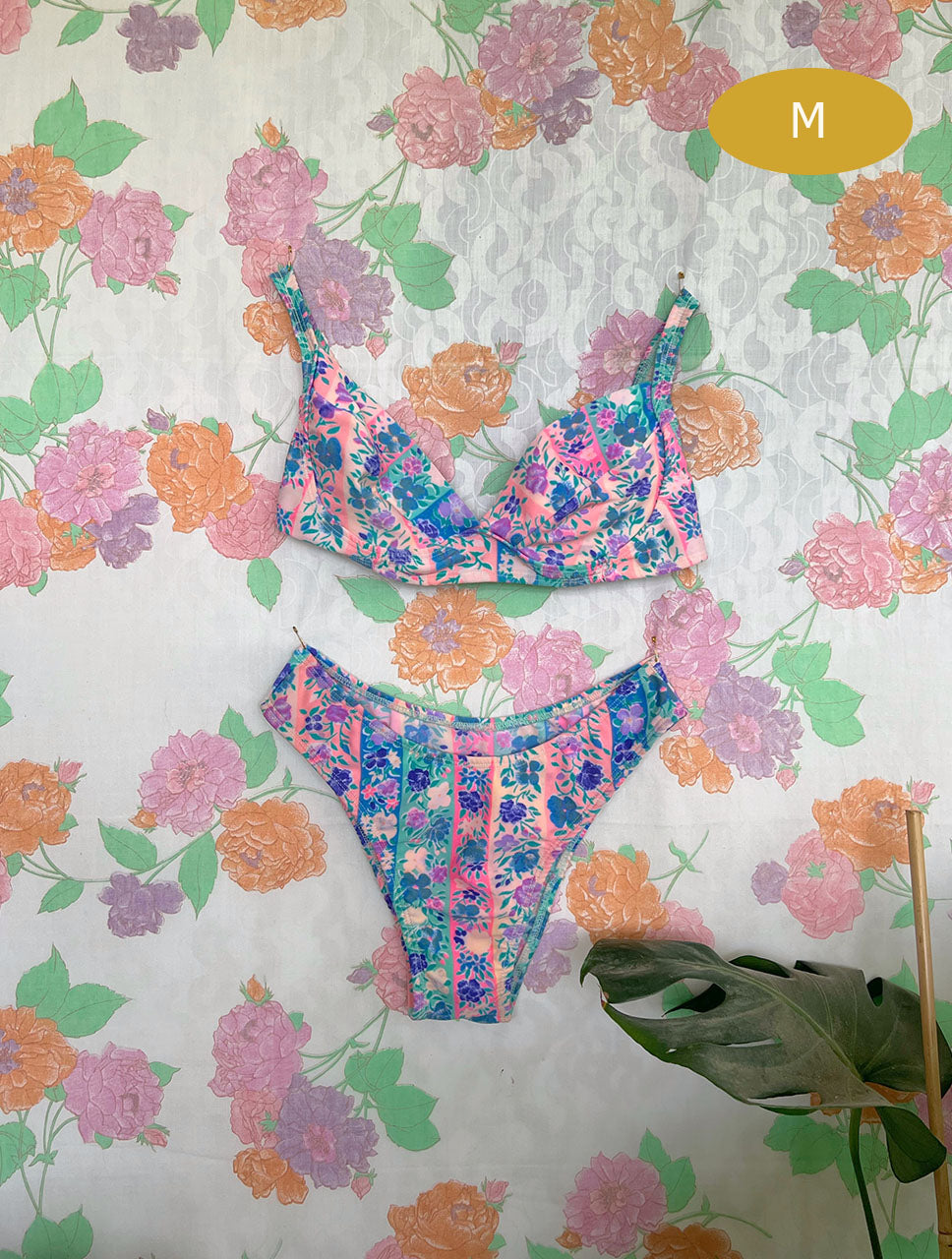 90's Pastel Colors Bikini Set
