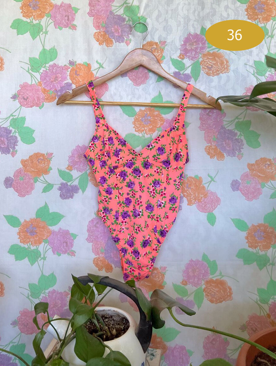 Bouquet 90's Vintage Swimsuit