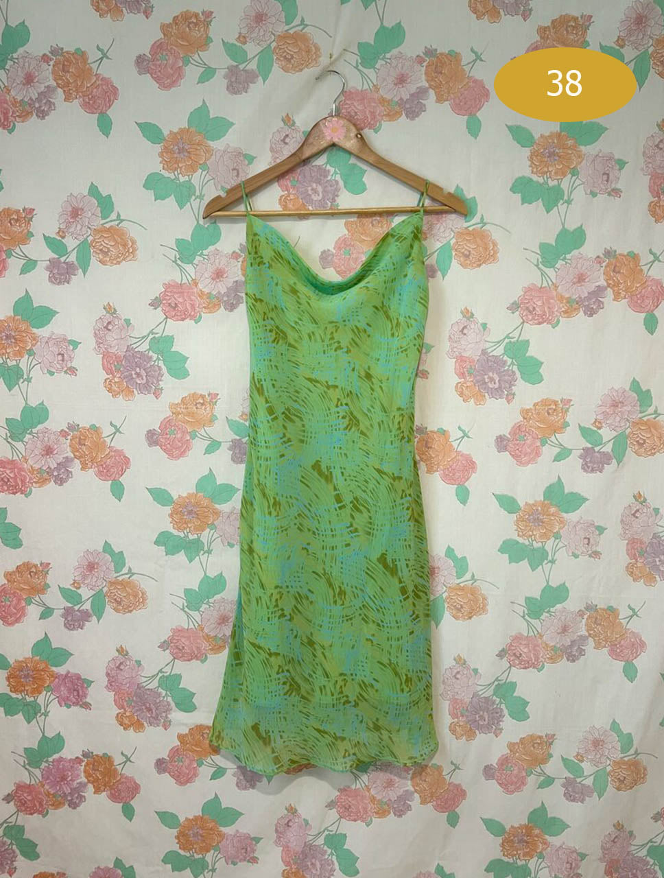 90’s Green Slip Dress