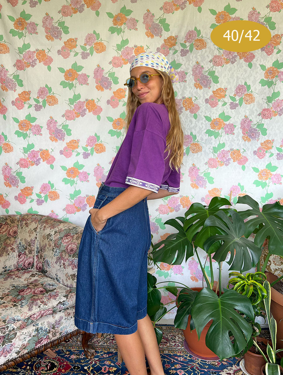 90's Baggy Denim Bermuda