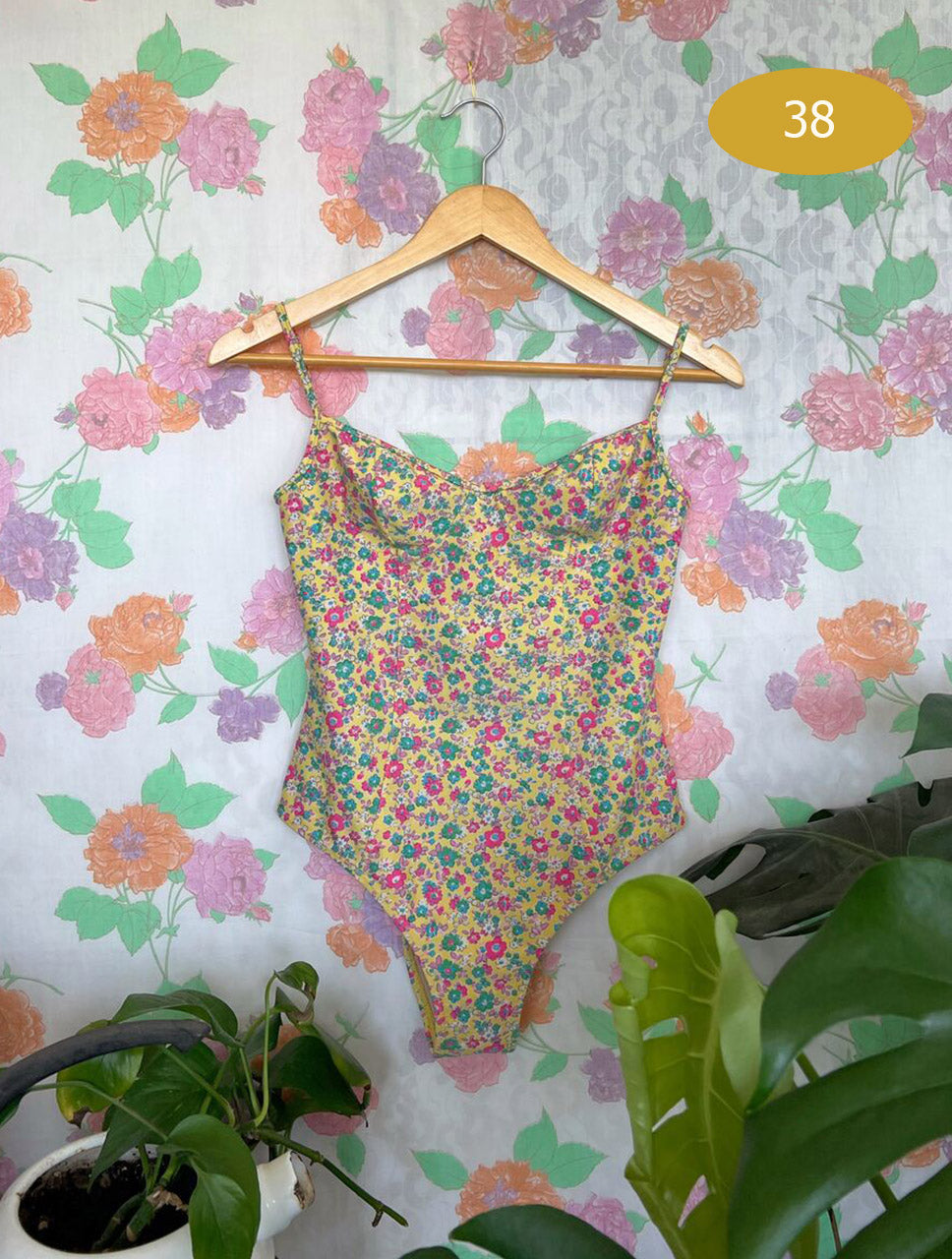 90's Garden Vintage Swimsuit
