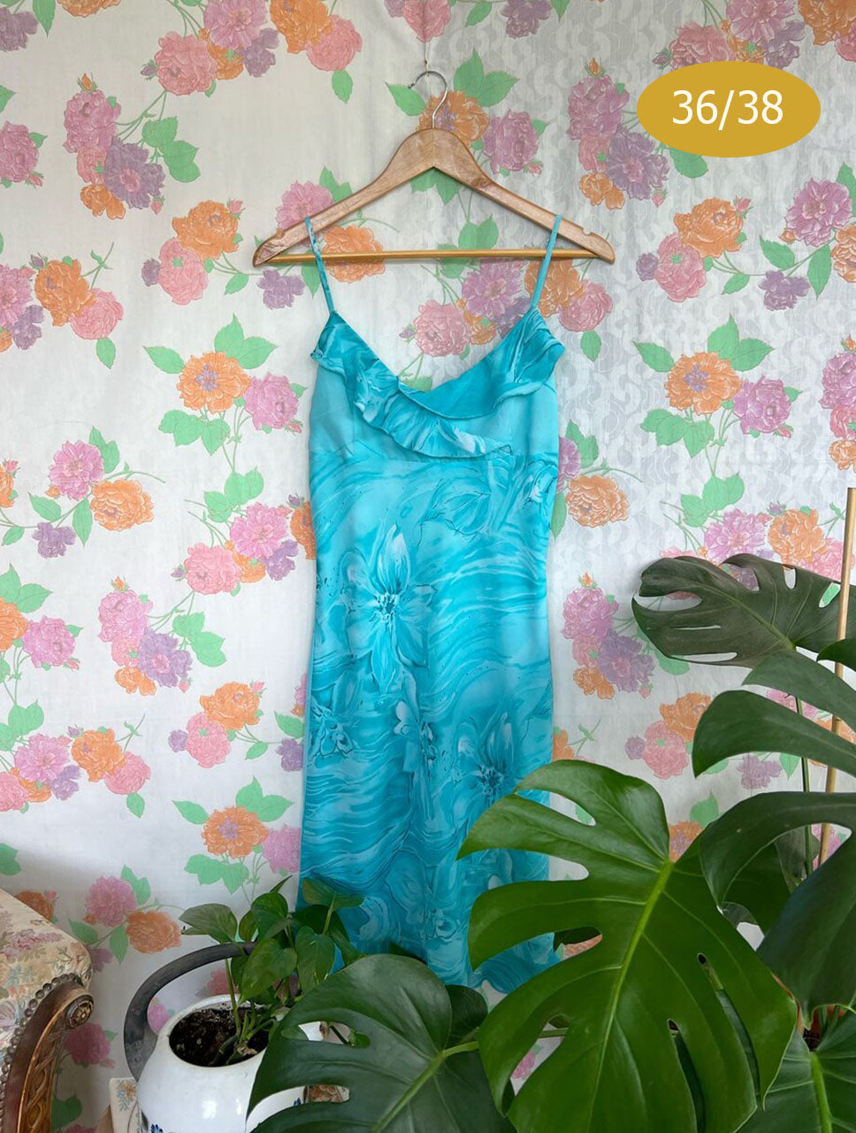 90's Tourquise Mermaid Dress