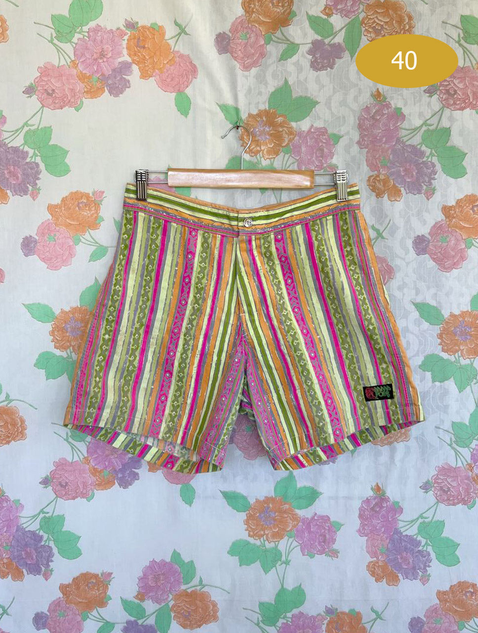 Vintage Ethnic Colorful Shorts