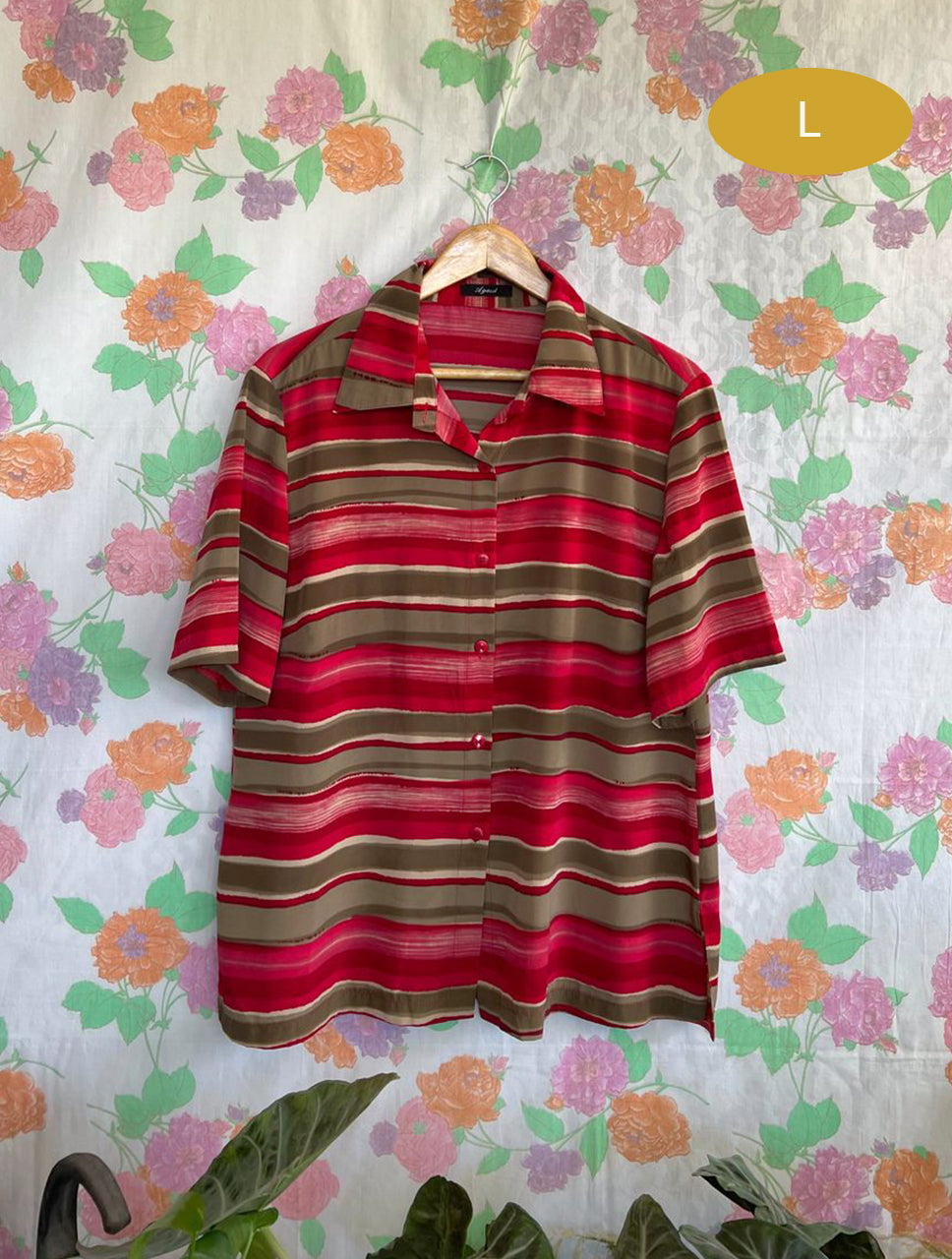 Loose Vintage Striped Shirt