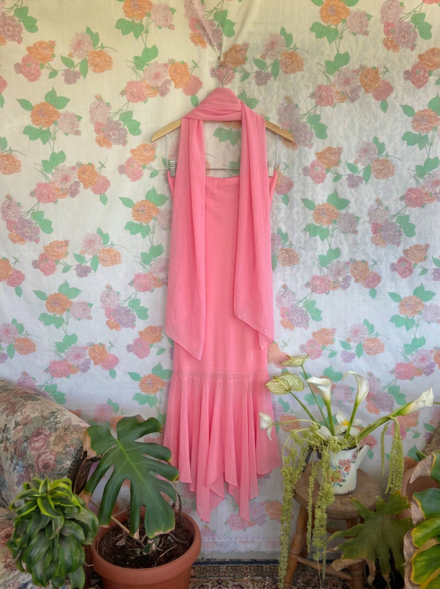 Y2K Iconic Pink Strapless Dress