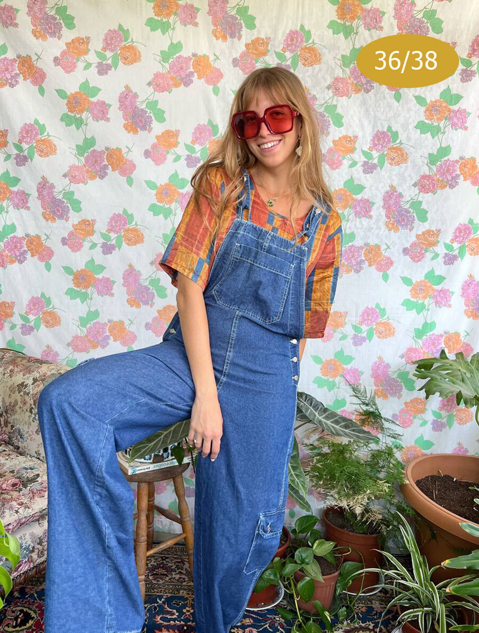90's Cargo Denim Overall