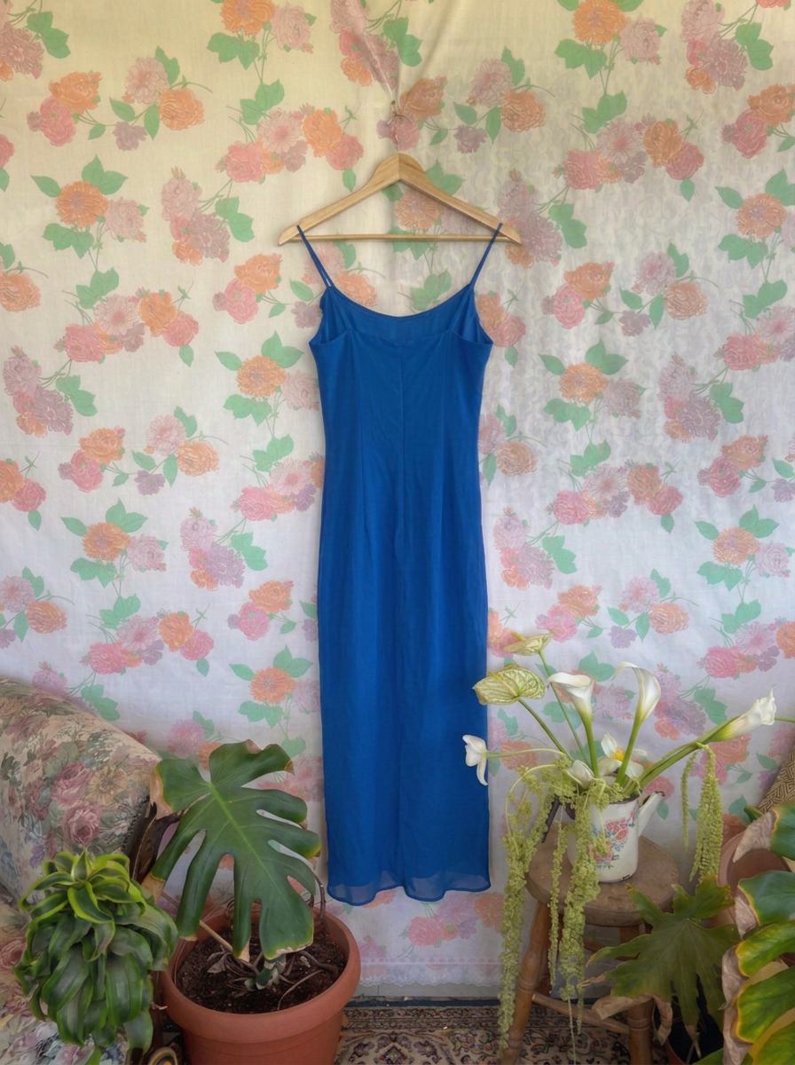 90's Blue Cocktail Dress