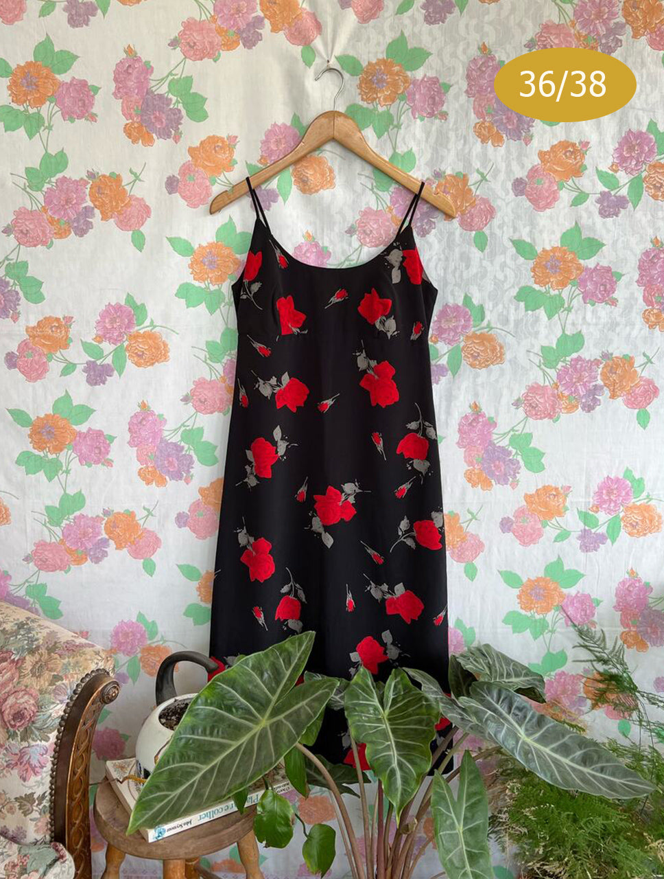 90's Roses Slip Dress