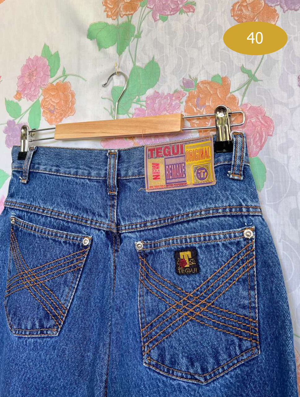90's Denim Patch Bermuda