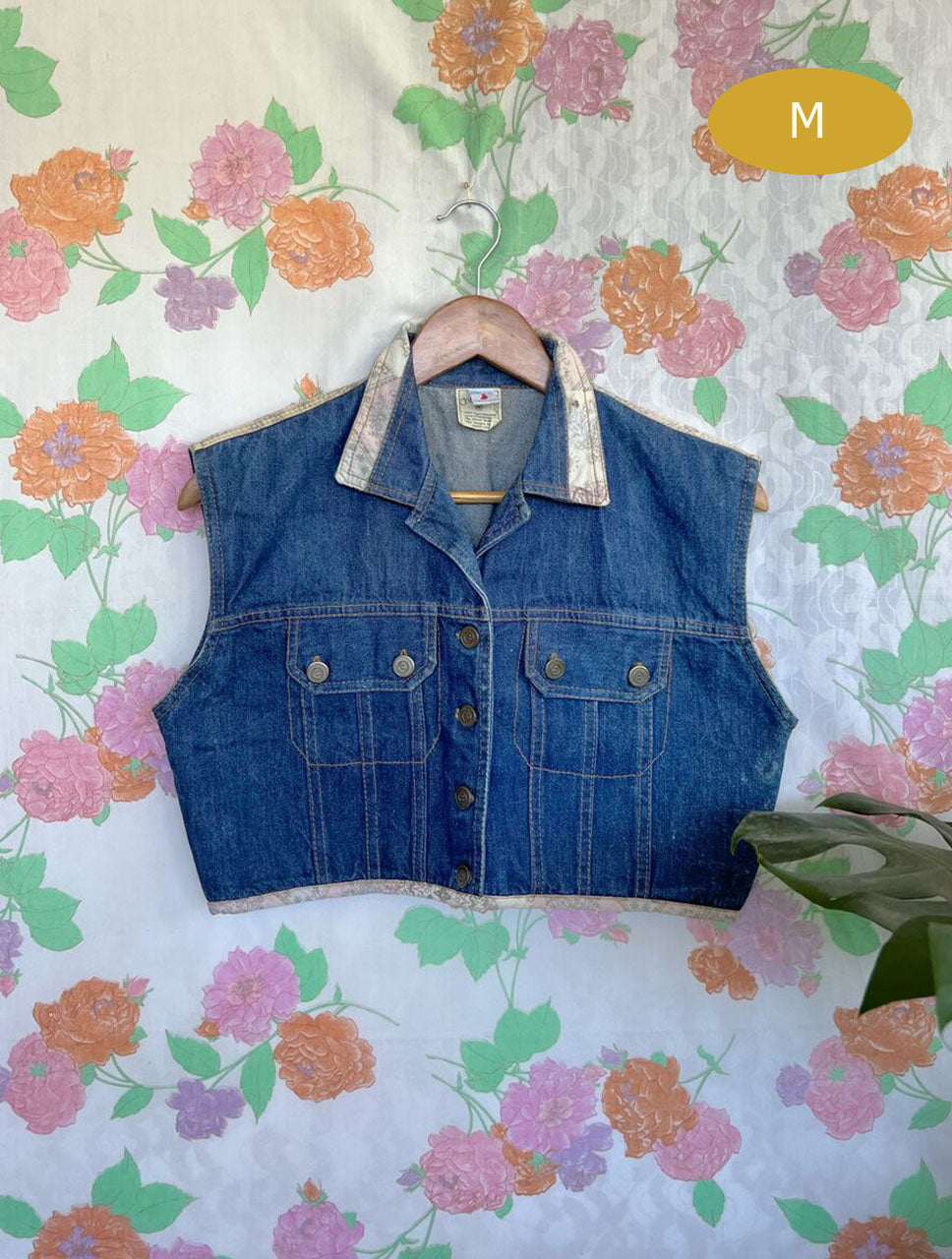 Dark Denim Cropped Top
