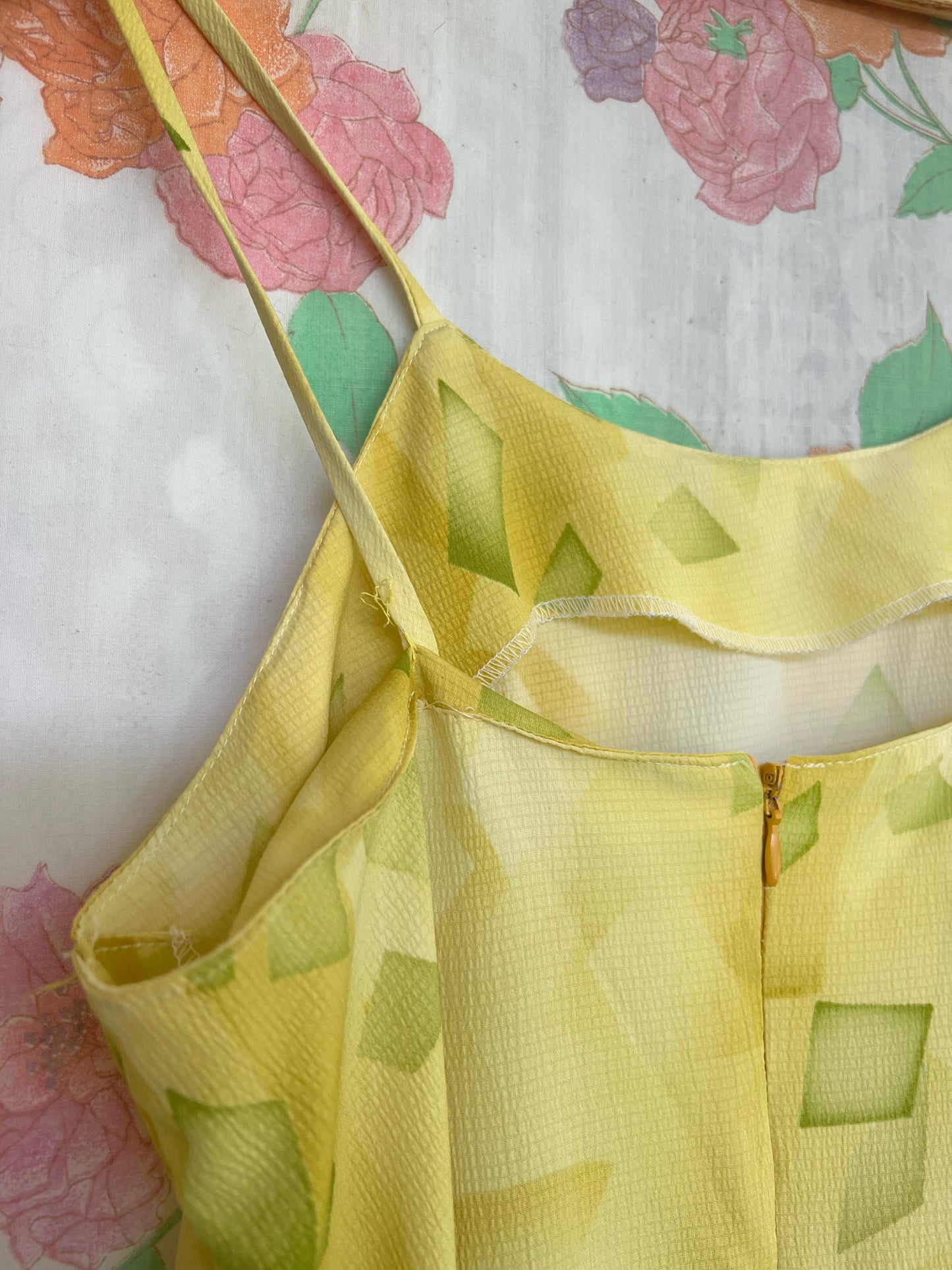 90's Yellow Slip Dress