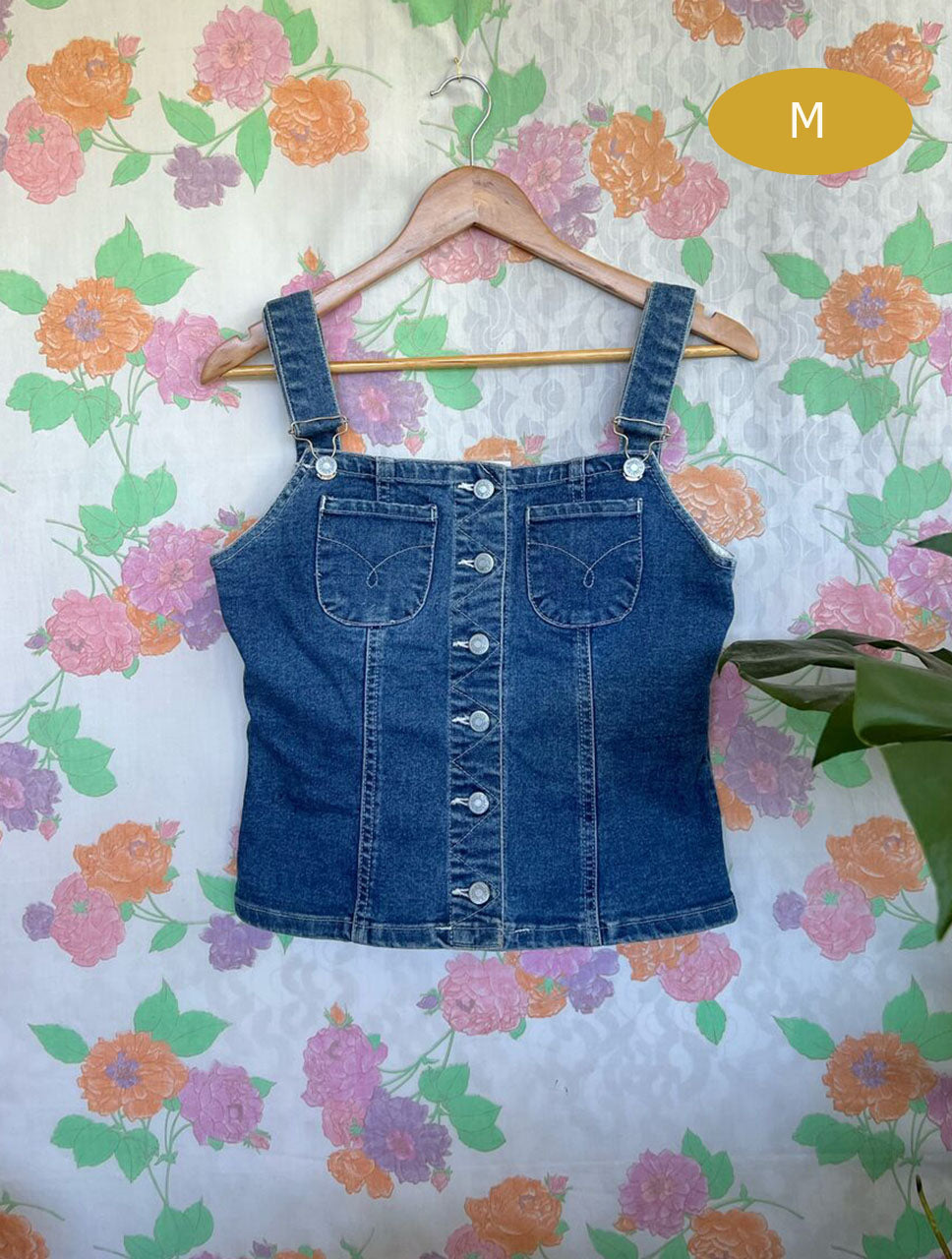 90's Denim Corset Top