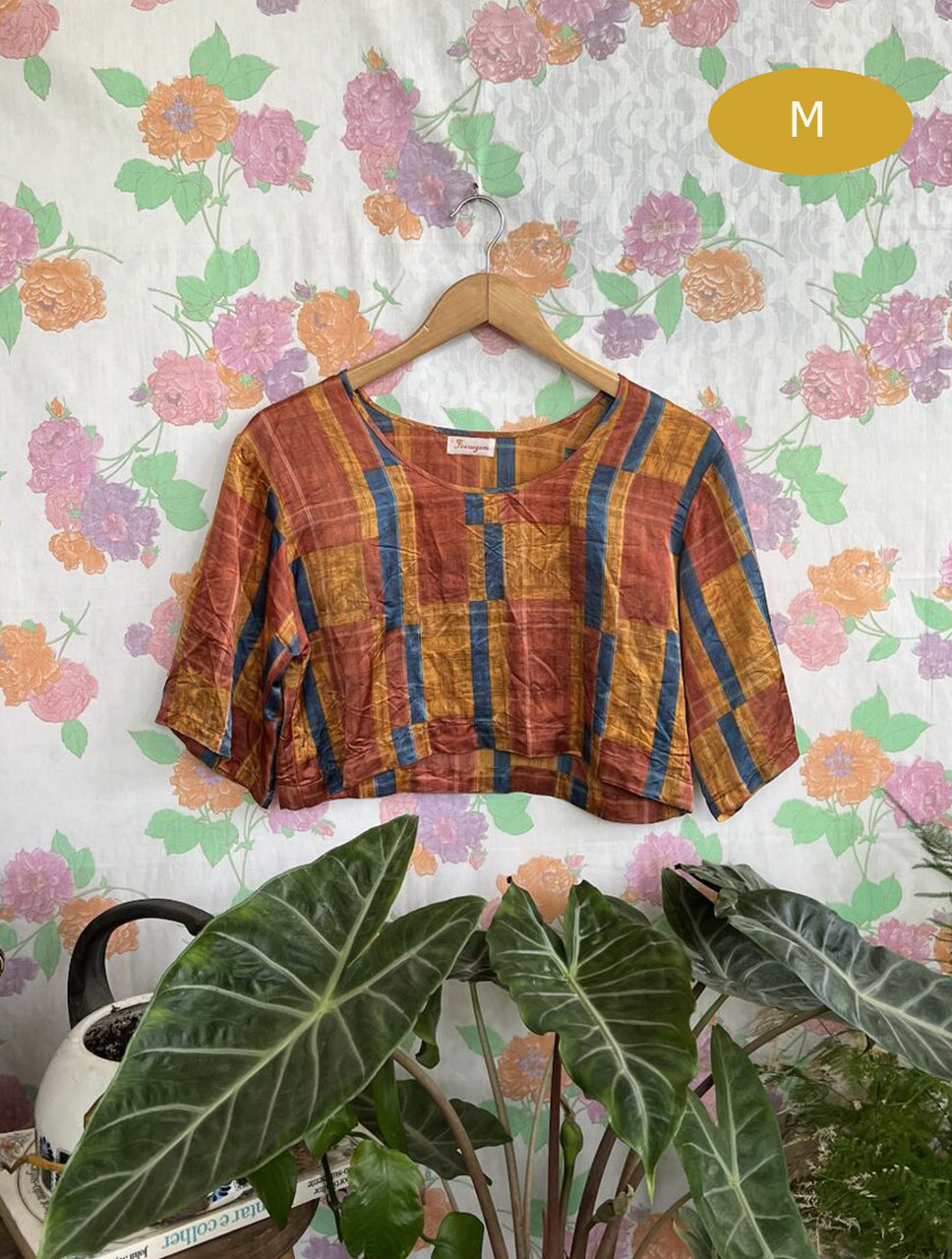 Fun 90's Geometric Cropped Top