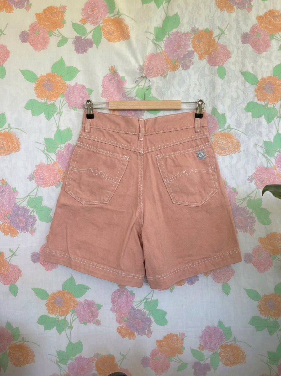 90's Coral Denim Shorts