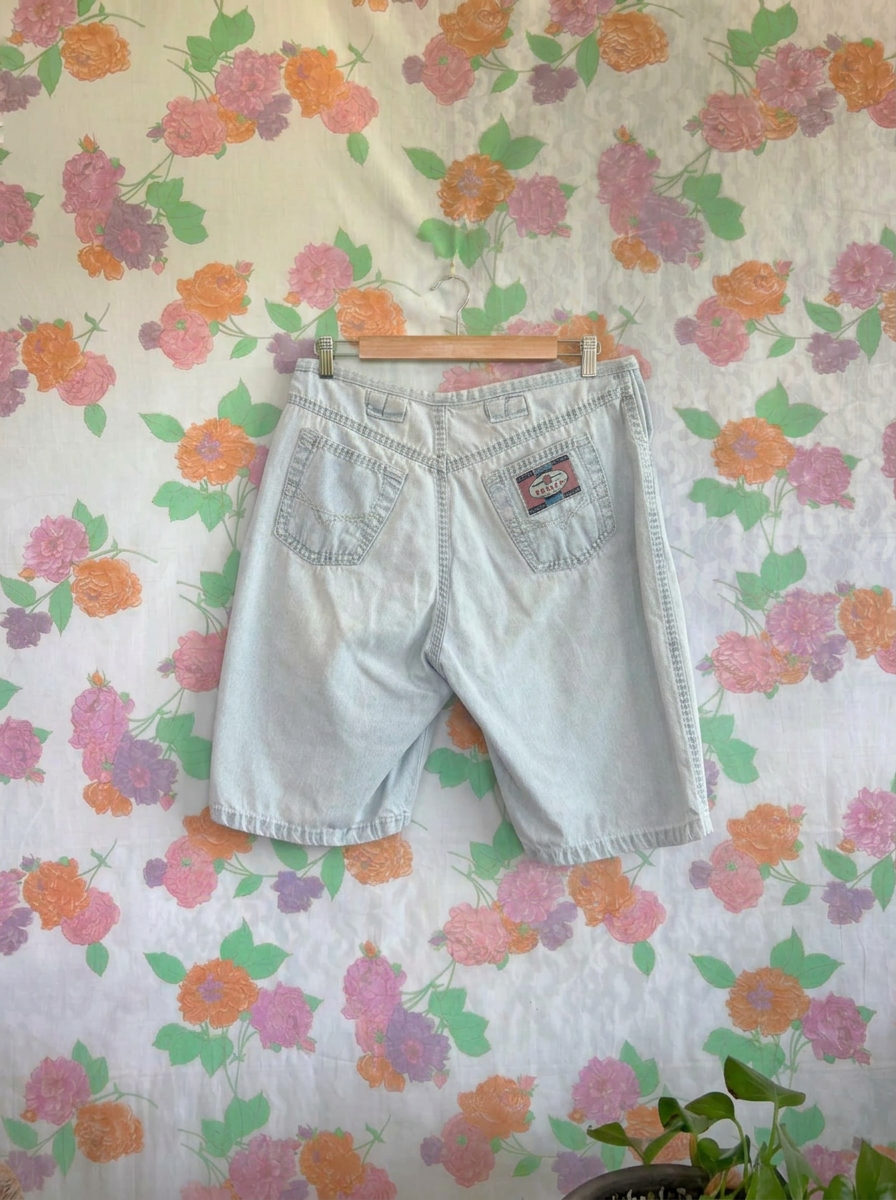 2000's Light Wash Button-Up Bermuda