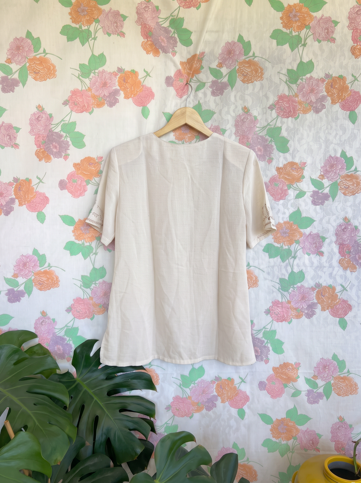 80's Embroidered Blouse