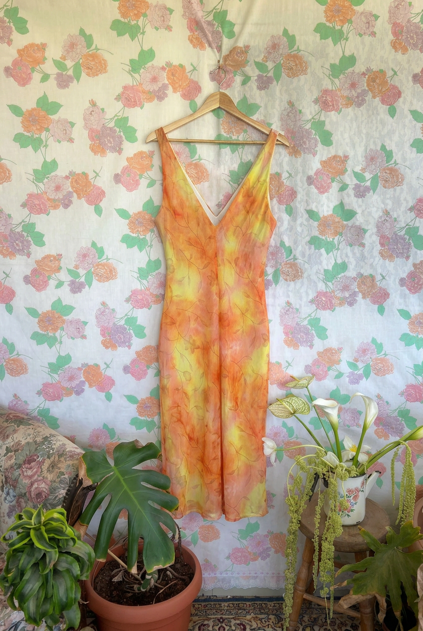 90's Dyed Voile Dress
