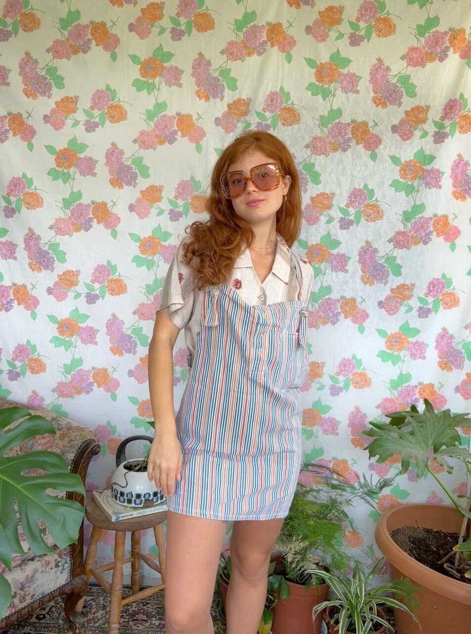 Striped 90's Upcycled Dress