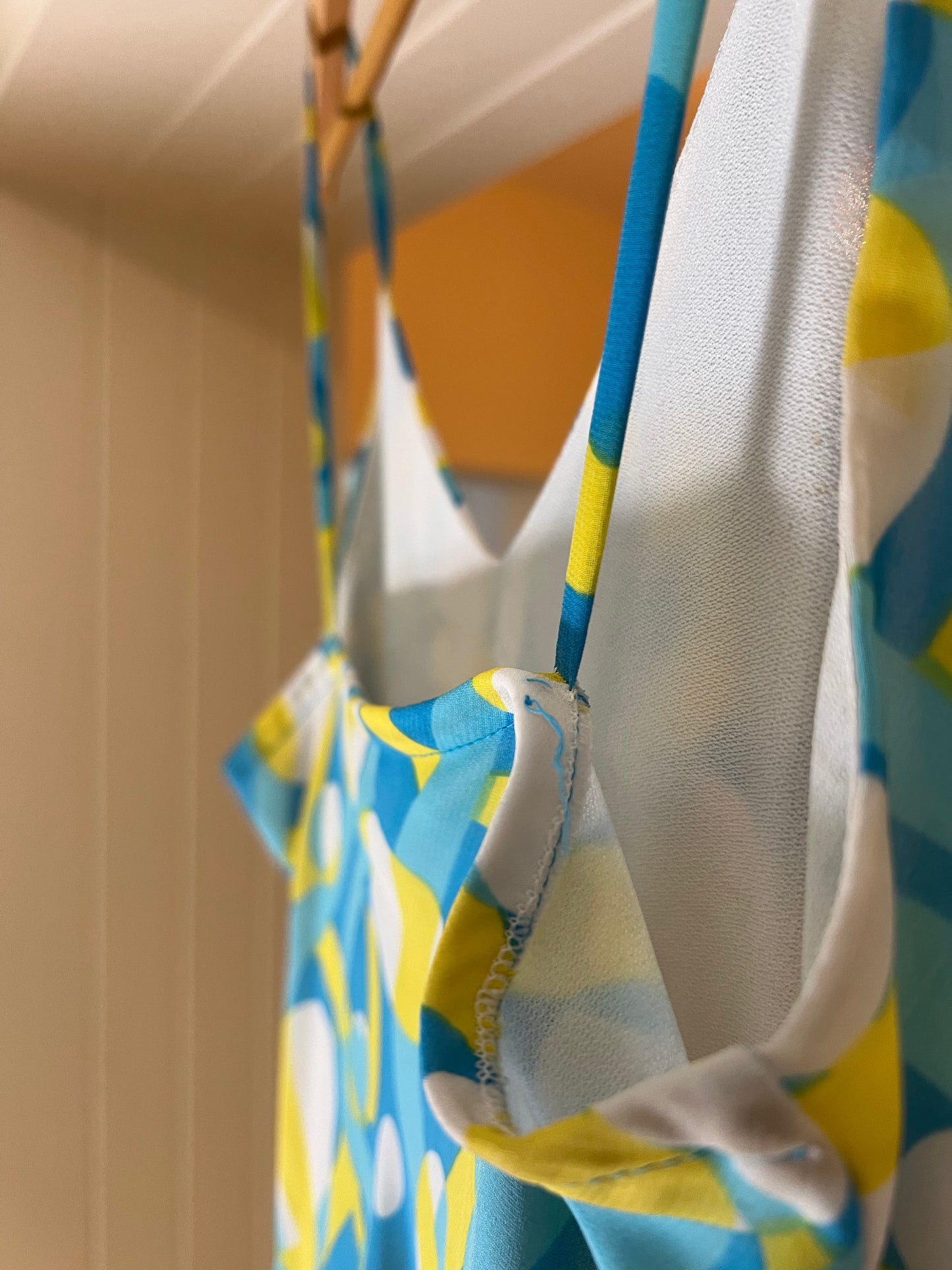 90's Printed Geometric Dress