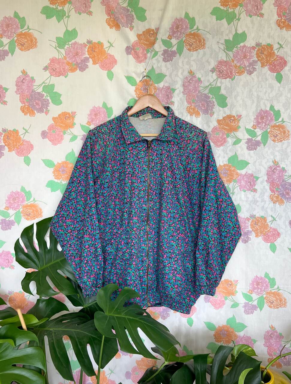90's Flower Printed Coat