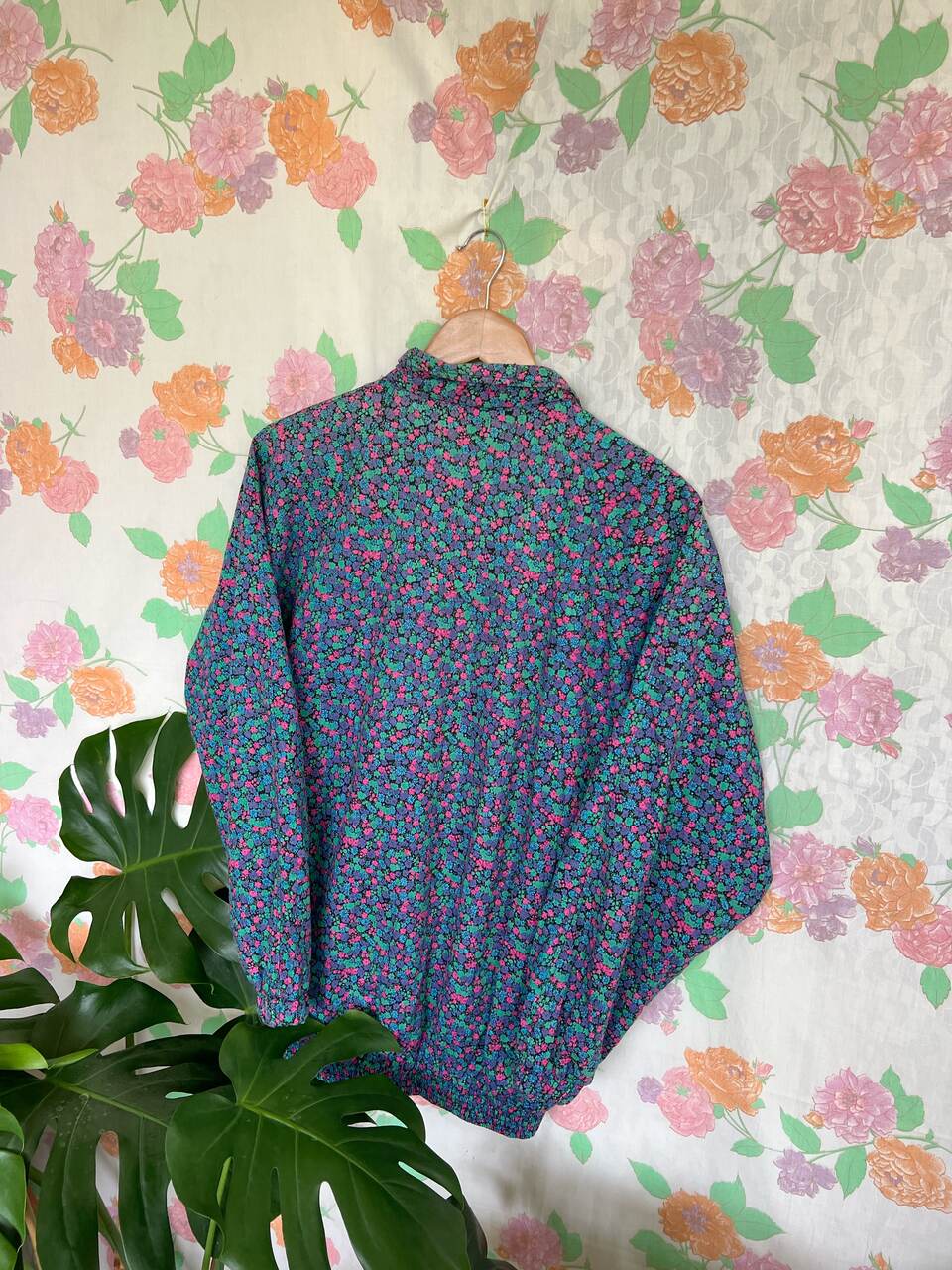 90's Flower Printed Coat