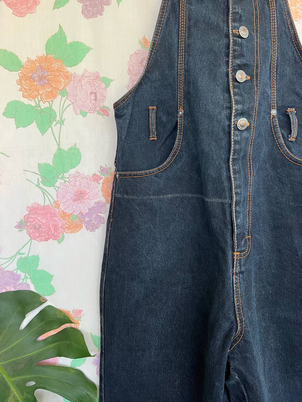 90's Dark Denim Overall