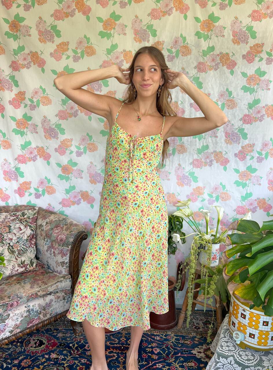 90's Green Garden Dress