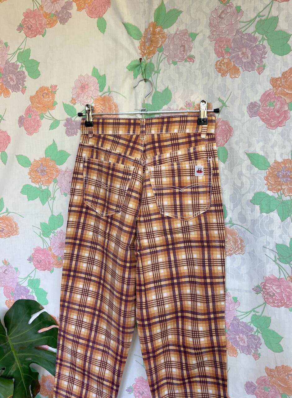 90’s Thin Deadstock Plaid Hamuche Pants
