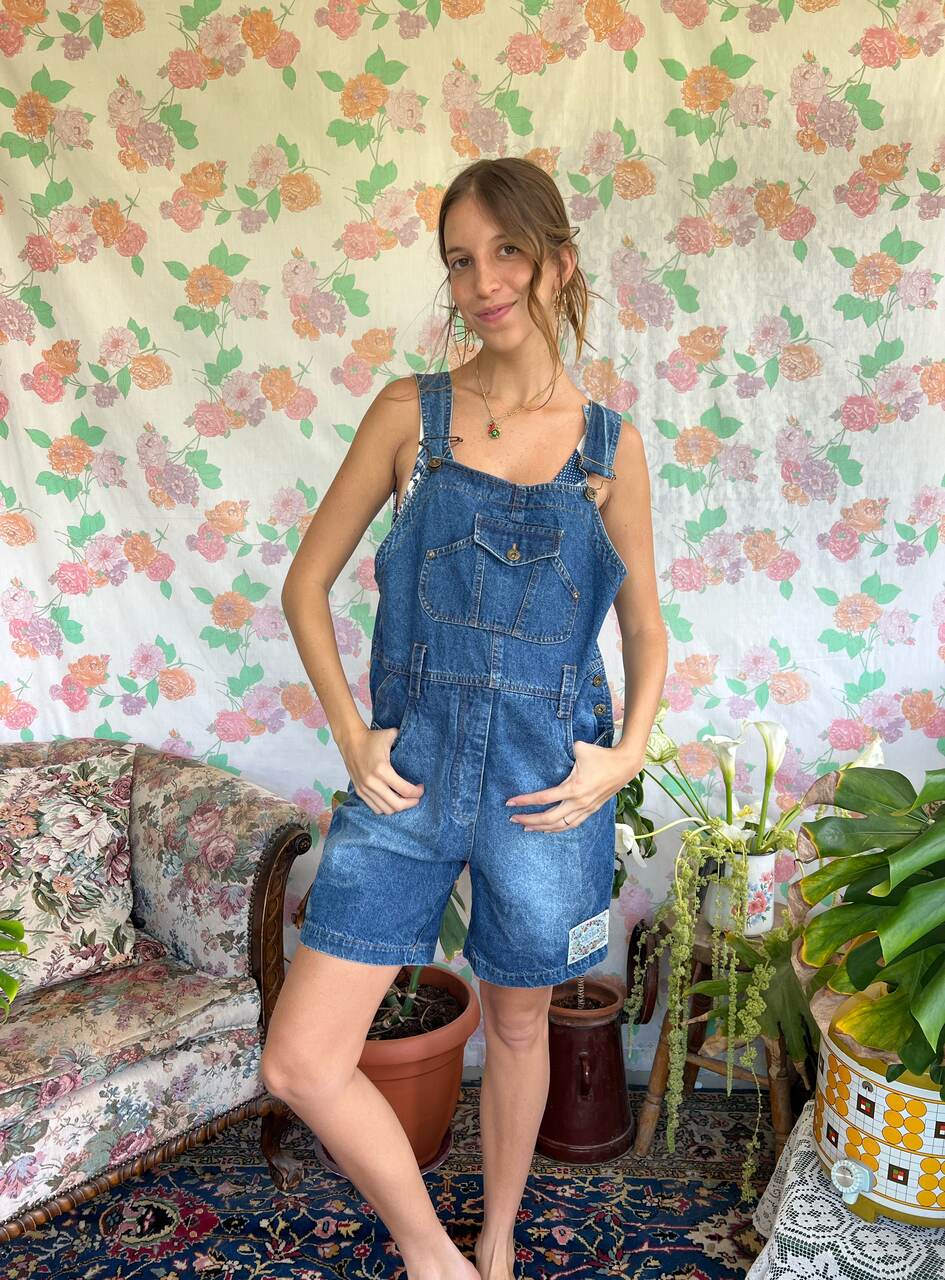 90's Unique Denim Jumpsuit