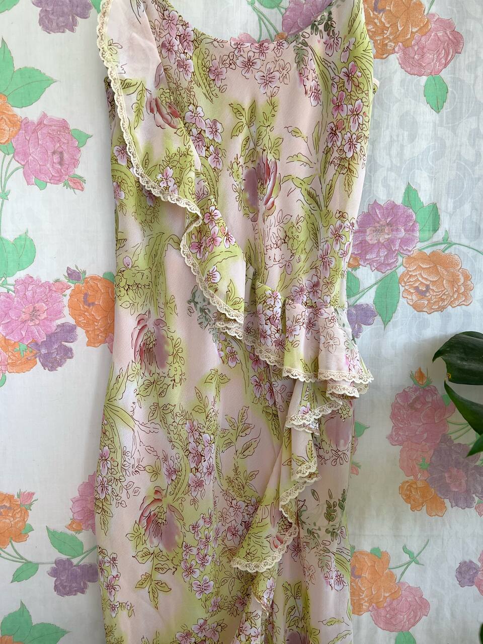 90's Detailed Slip Dress