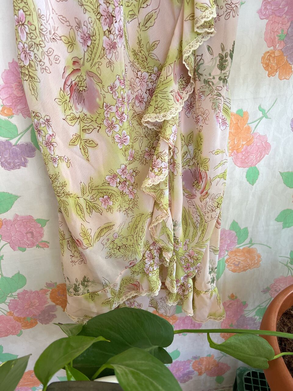 90's Detailed Slip Dress
