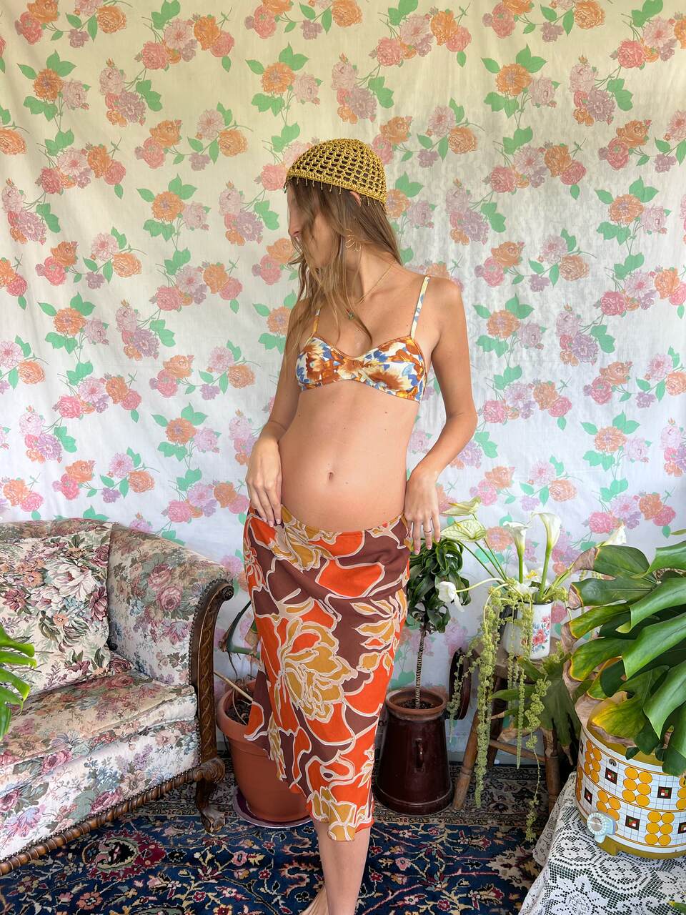 Y2K Organic Tones Skirt