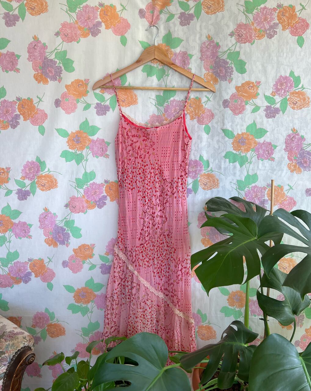 90's Fairy Pink Slip Dress
