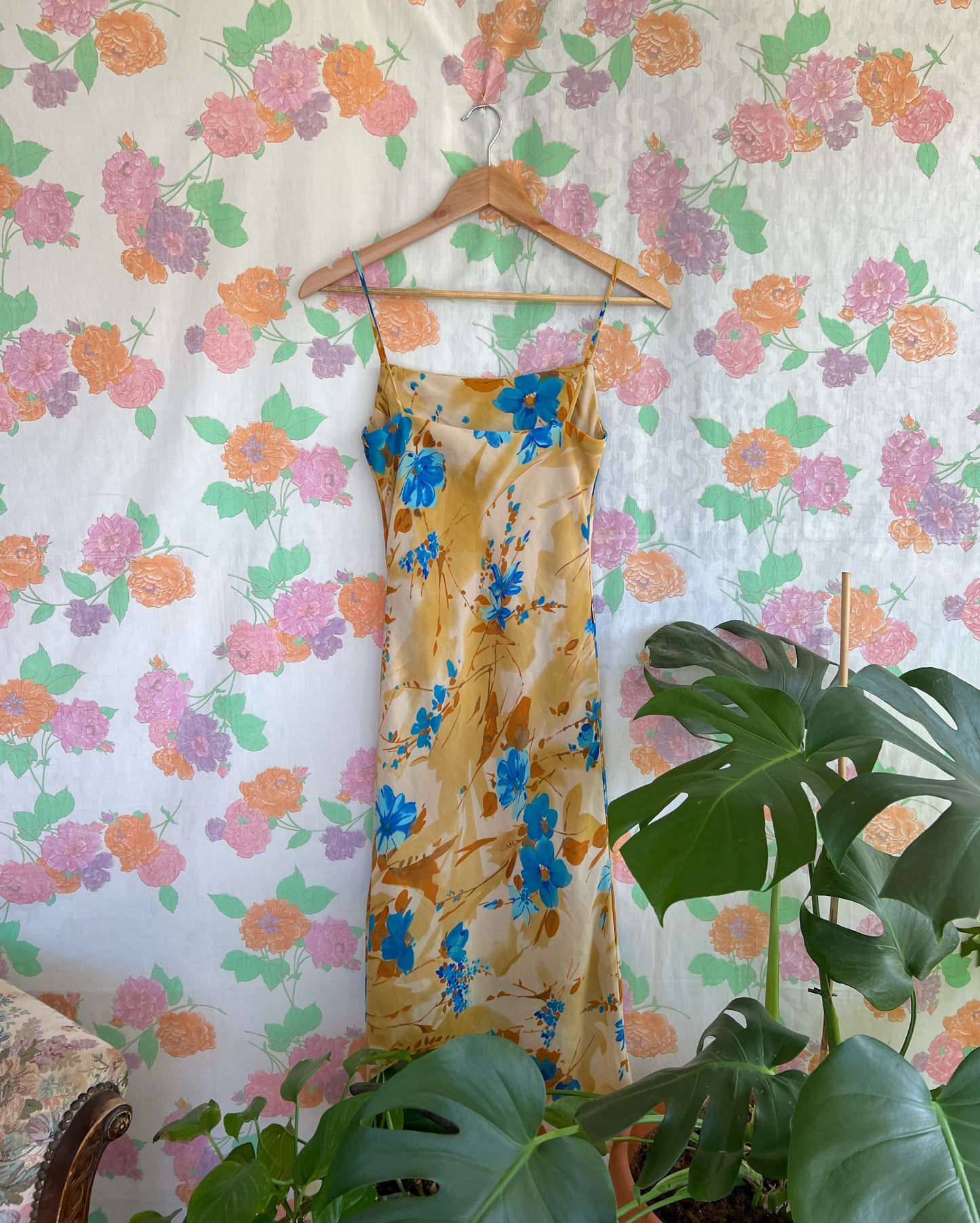 90's Apricot Slip Dress