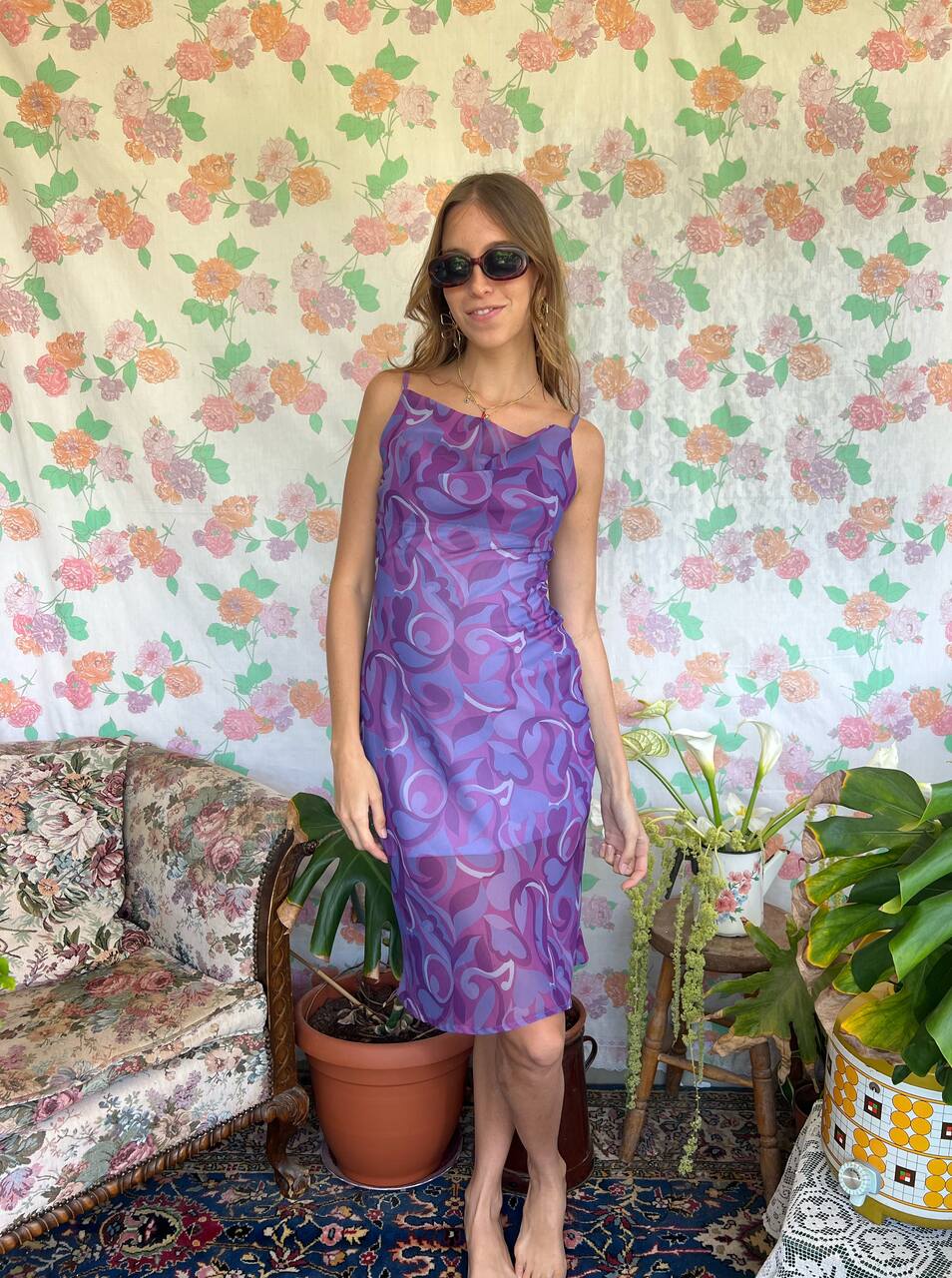 00's Purple Dress