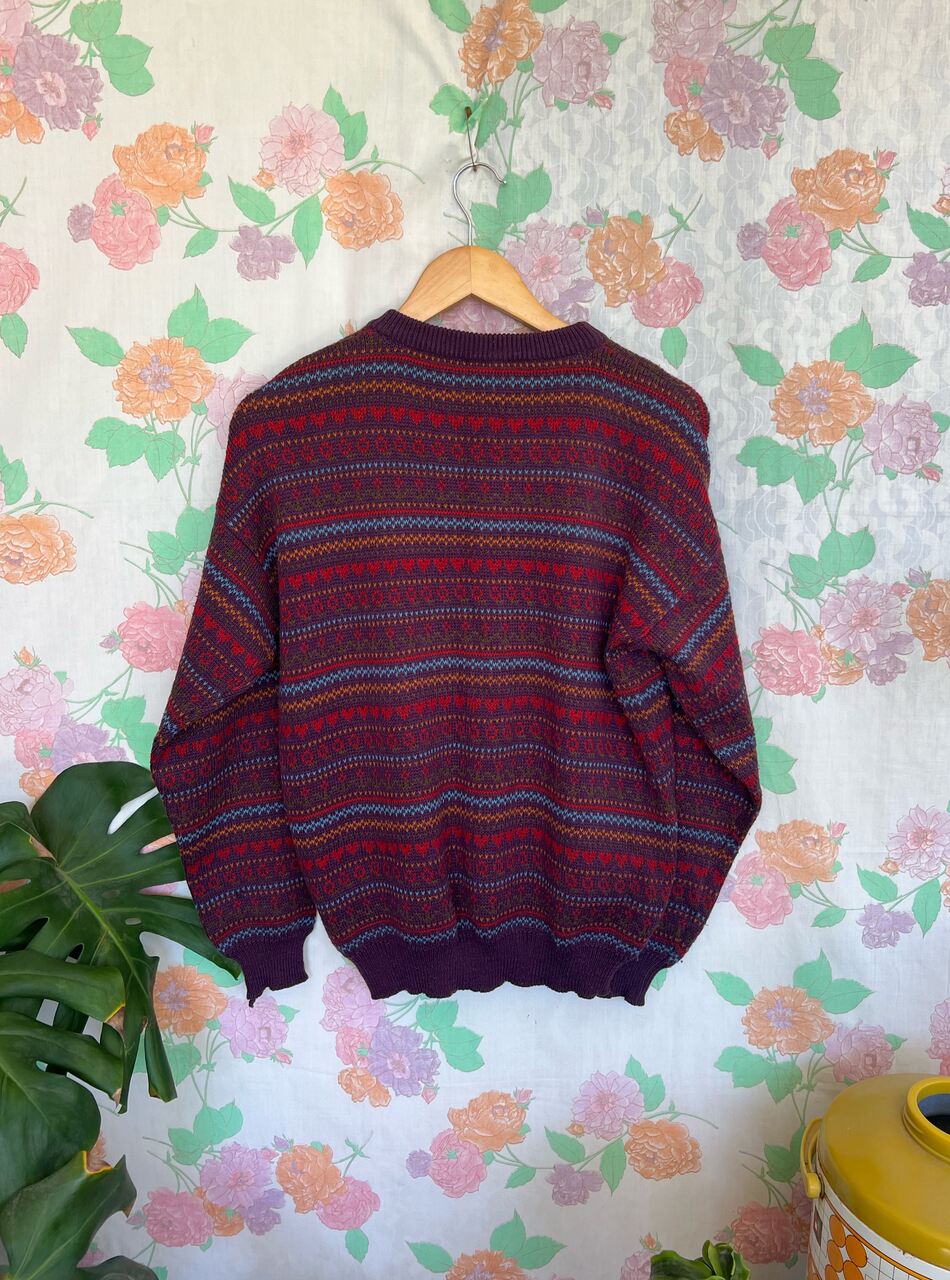 90's Burgundy Sweater