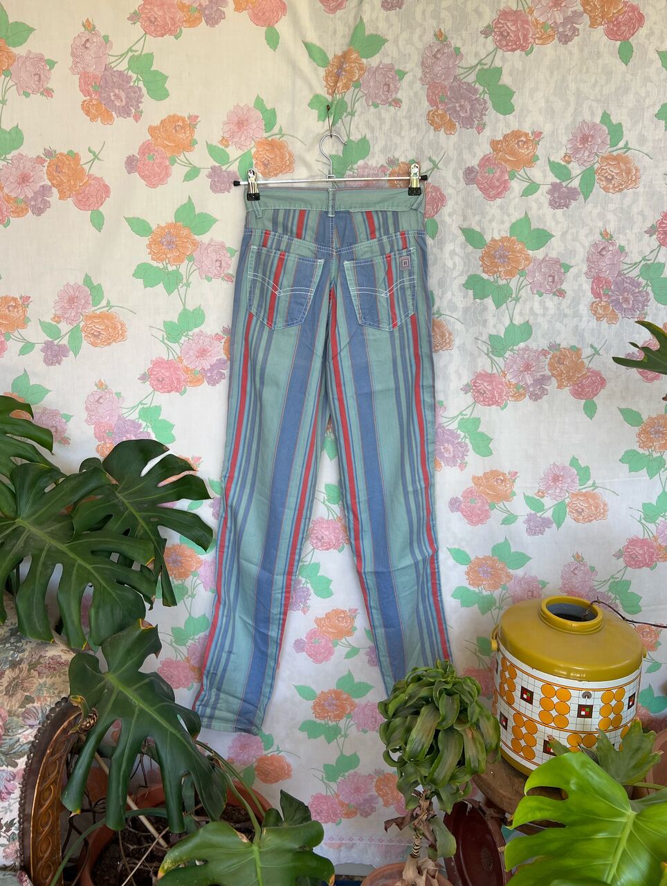 90’s Unique Striped Hamuche Pants - with the tag!