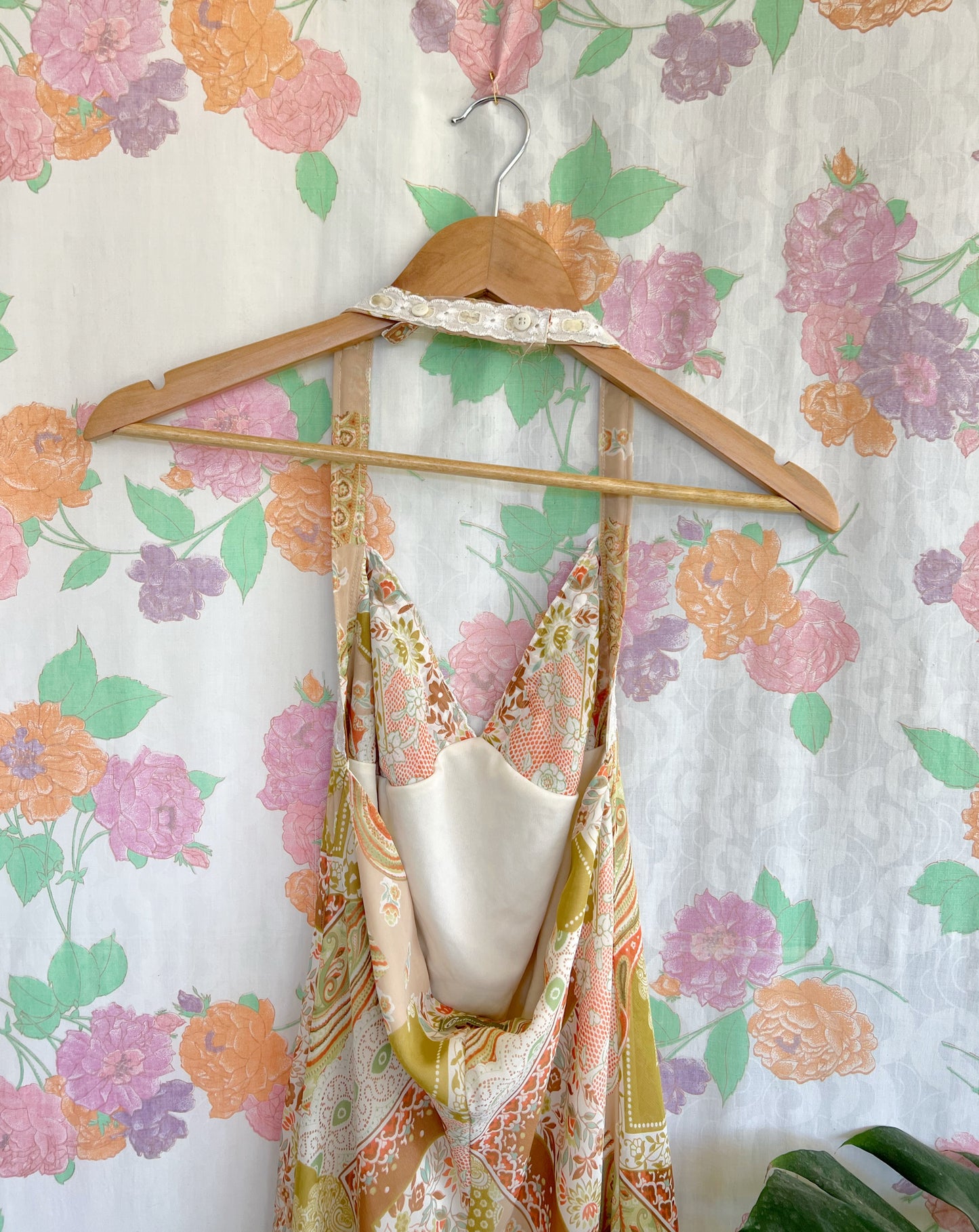 90's Boho Printed Dress