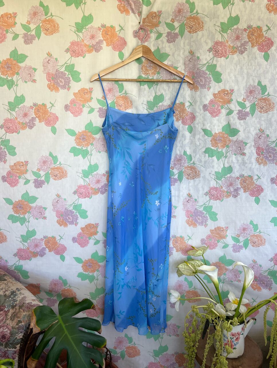 90's Blue Romantic Dress