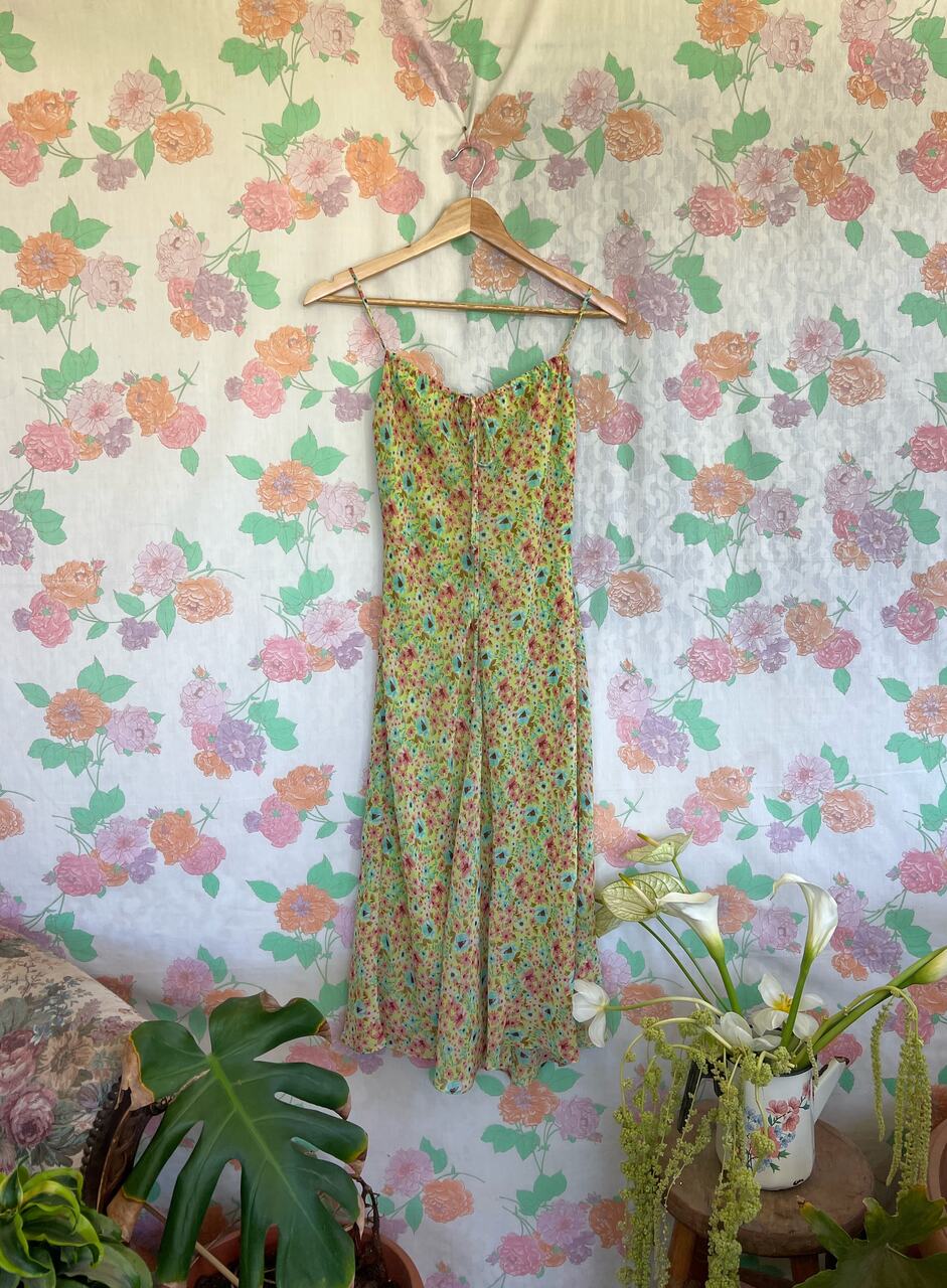 90's Green Garden Dress