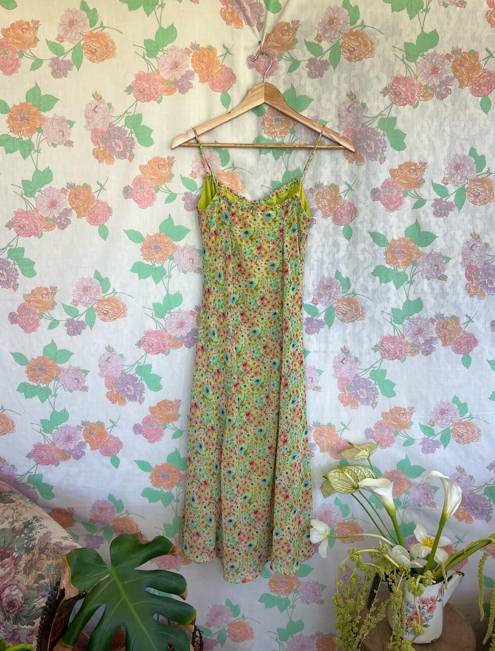 90's Green Garden Dress